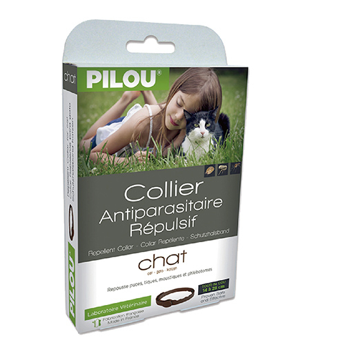 法國皮樂Pilou 第二代加強配方-除蚤項圈-成貓用(28cm)