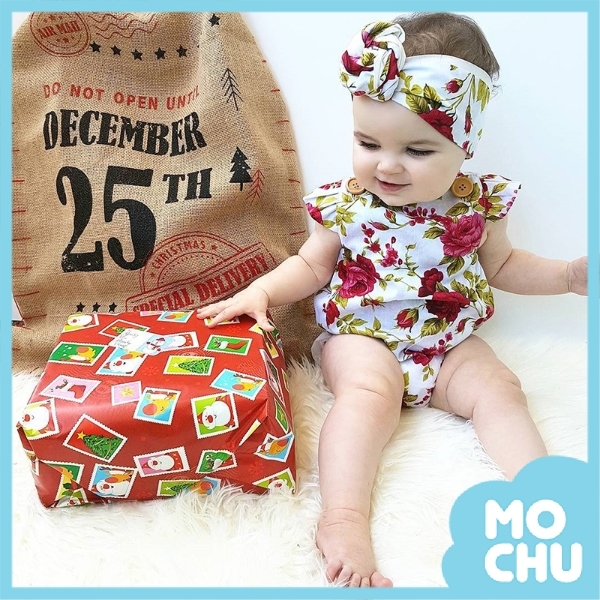 熱情玫瑰包屁衣＋頭飾