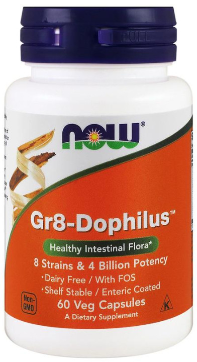 [預購] Now 8種專利胃腸道益生菌 40億CFU 120粒腸溶膠囊 Gr8-Dophilus
