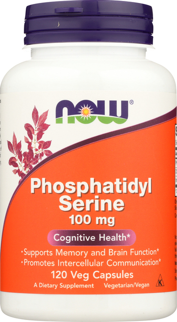 [預購] Now 磷脂醯絲氨酸 膽鹼/肌醇 100mg 60/120粒 素 PS腦磷脂 Phosphatidyl Serine