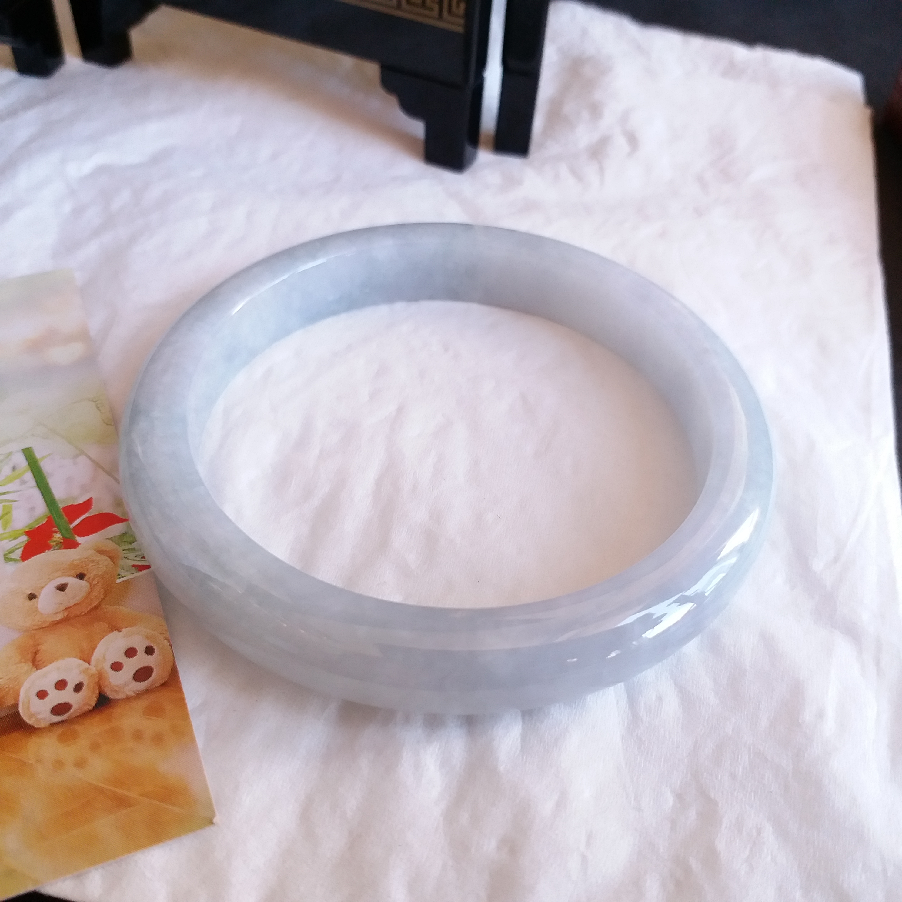 冰糯淺綠幼條玉鐲 56mm, 天然翡翠A玉, 緬甸玉, Jade, Jadeite