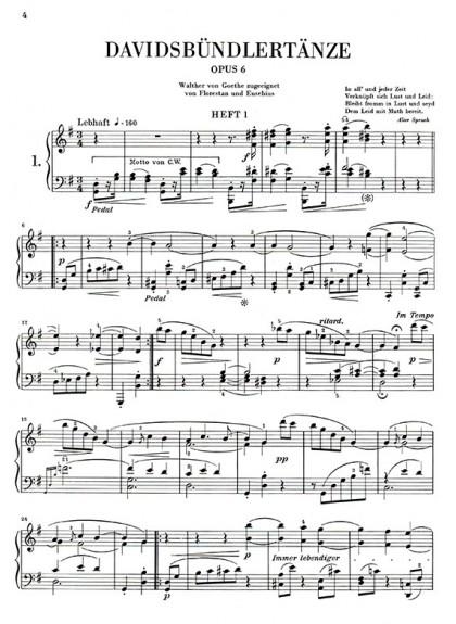 鋼琴譜 修曼【原典版】大衛同盟舞曲-作品6 (Y63)