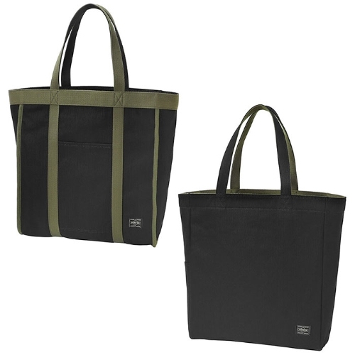 日本吉田包 PORTER /PORTER STAND TOTE BLACK DENIM TOTE BAG(L)