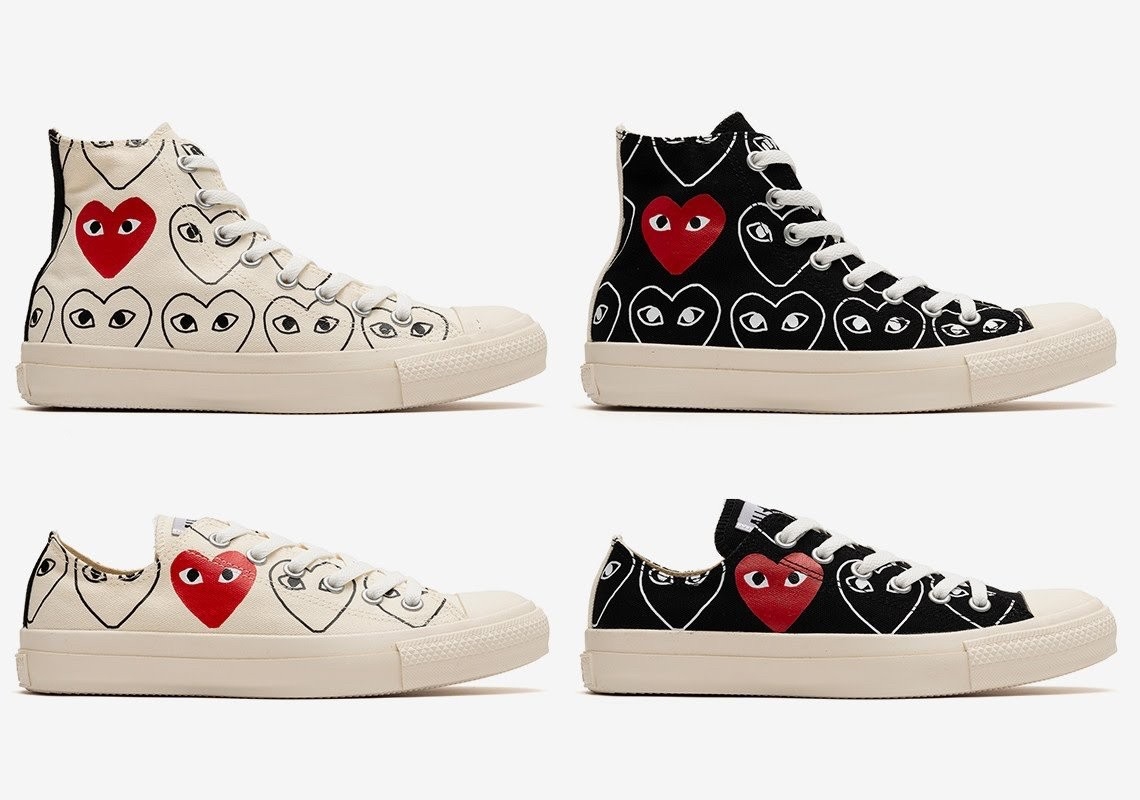 CDG x Converse 1970 日本限定 滿版愛心 帆布鞋