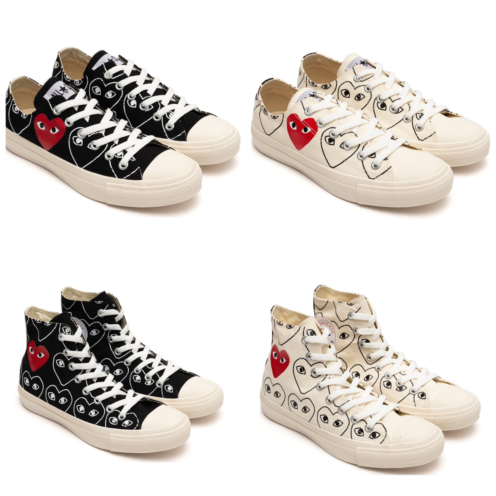 CDG x Converse 1970 日本限定 滿版愛心 帆布鞋