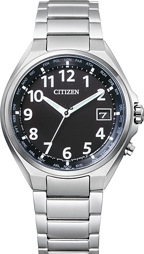 Citizen 星辰錶數字款光動能電波男錶CB1120-50F - 萬年鐘錶