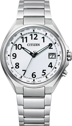 萬年鐘錶 - Citizen 星辰錶    數字款光動能電波男錶   CB1120-50B  錶徑38MM