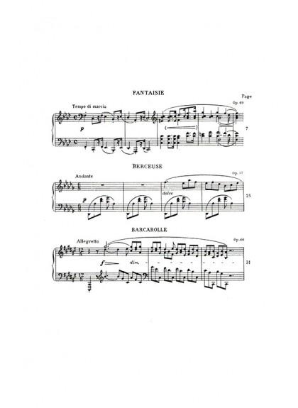 鋼琴譜 蕭邦 幻想曲．搖藍曲．船歌【巴德 勒斯基版】 P614