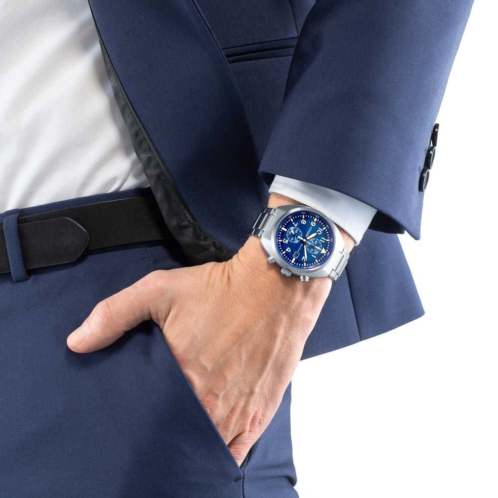 萬年鐘錶 - Citizen 星辰錶   光動能男錶    CA7040-85L  錶徑 41MM