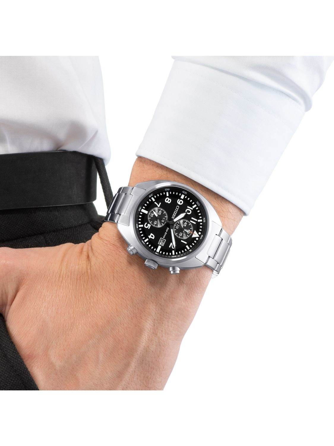 萬年鐘錶 - Citizen 星辰錶   光動能男錶    CA7040-85E  錶徑 41MM