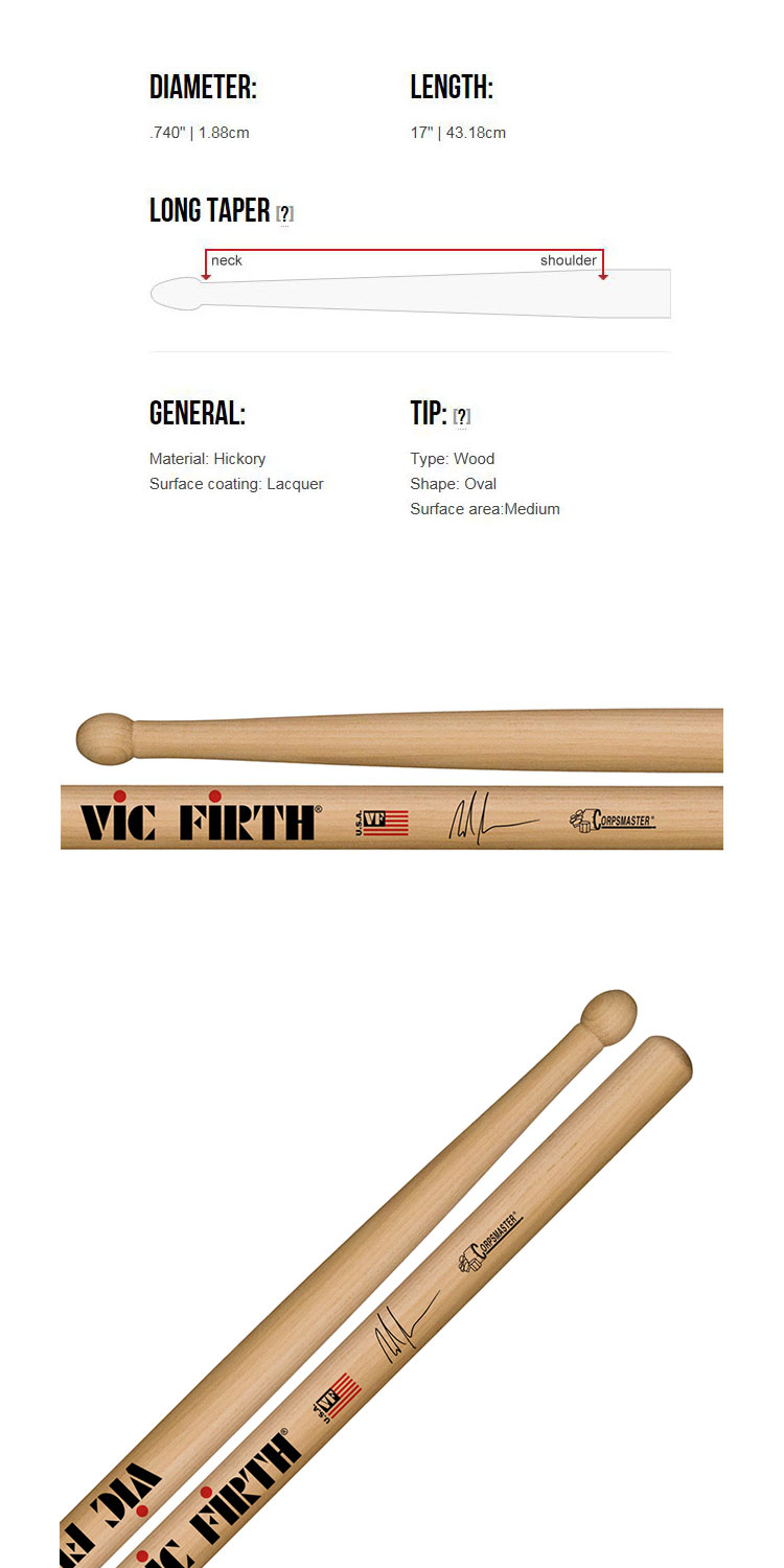 鼓棒 美國 Vic Firth Mike Jackson 簽名 爵士鼓棒 SMJ