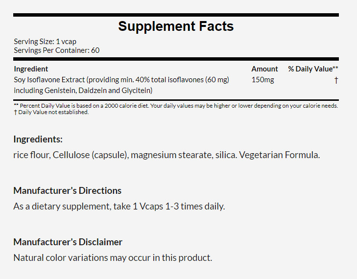 [預購] Now 異黃酮 150毫克 120粒 Soy Isoflavones