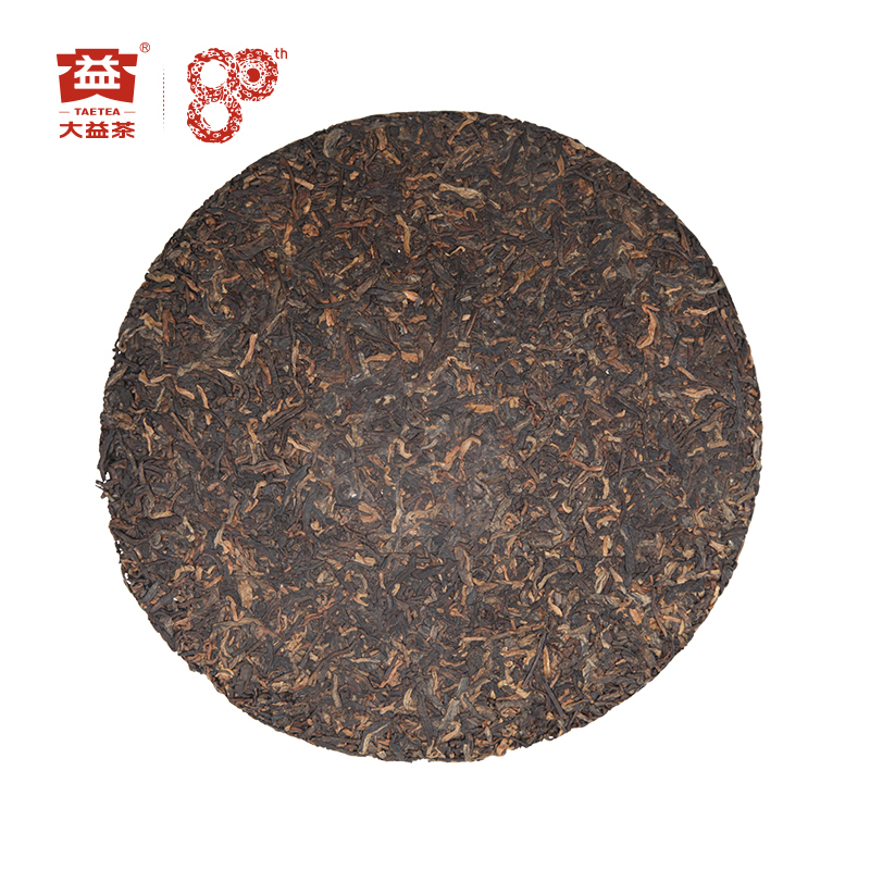 2019年大益普洱熟茶益原素1901批357克茶餅