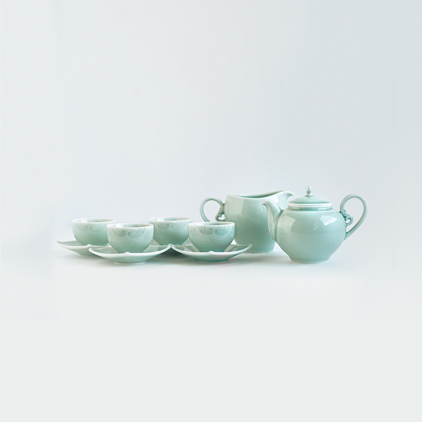 青瓷-採雲茶具組/彩雲-茶器セット
