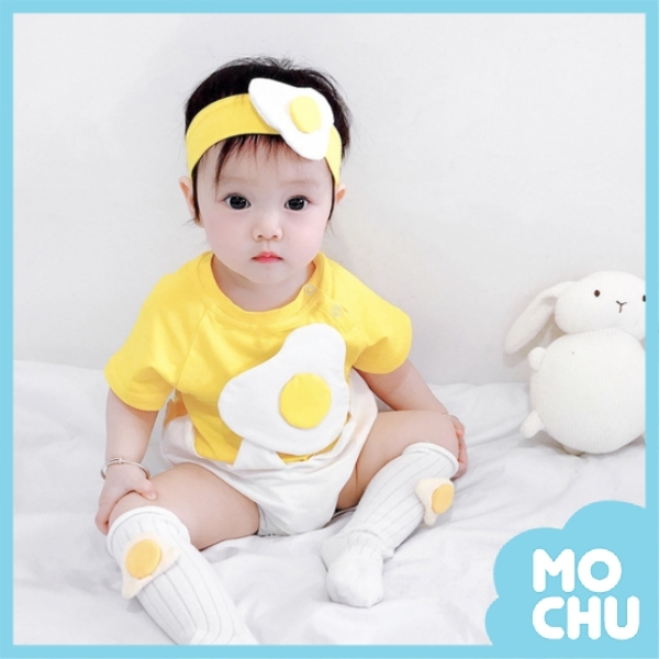 荷包蛋蛋殼短袖包屁衣