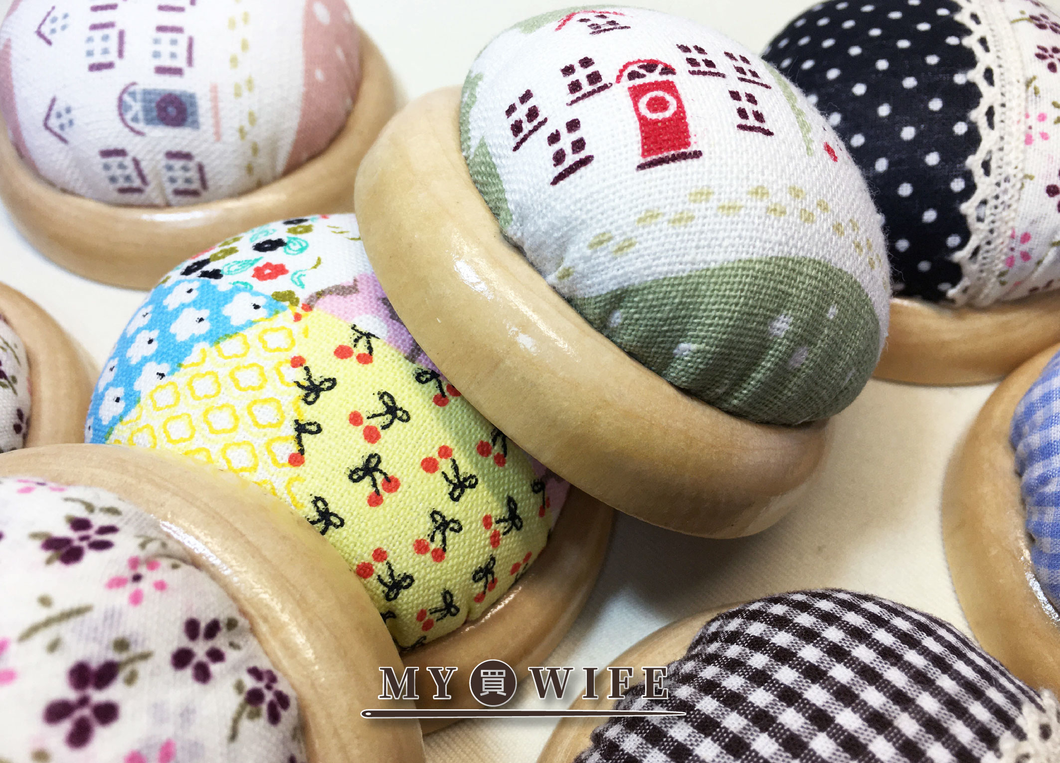 原木底座針包_方格/點點款_5款