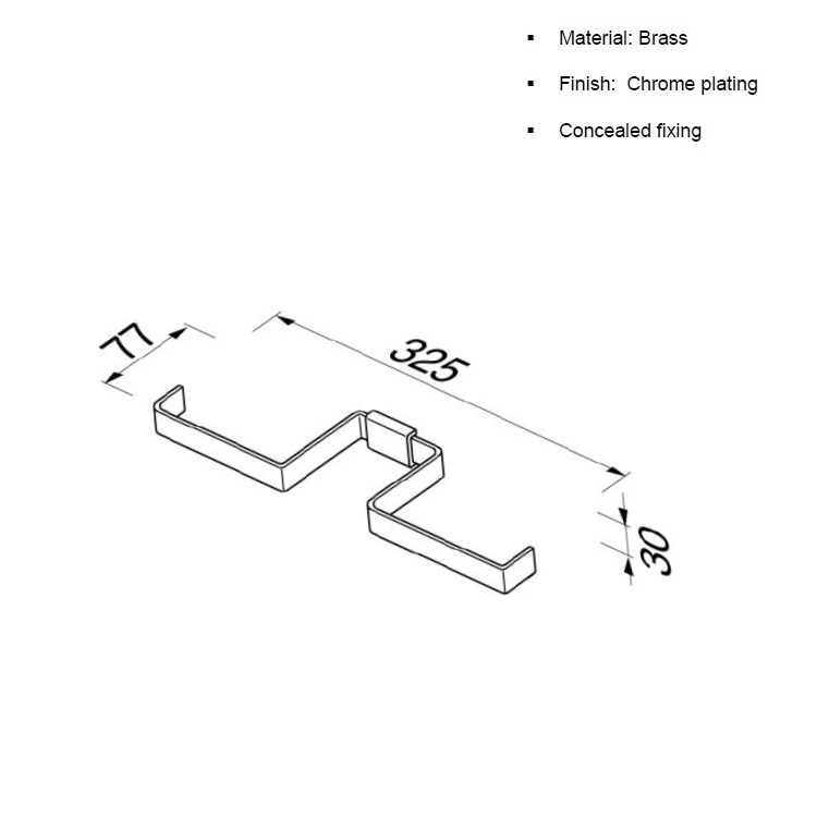 Geesa "Aim" 918418-02 Double roll holder