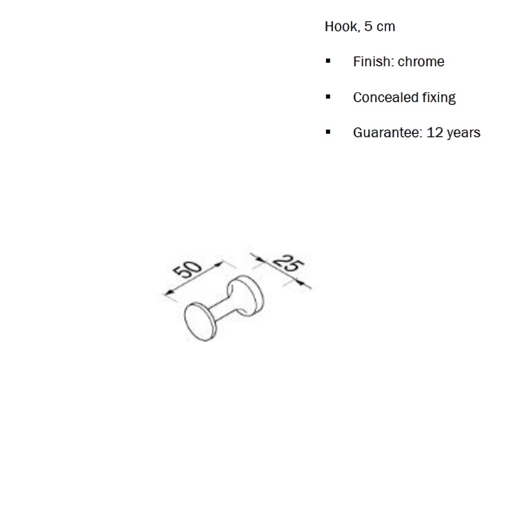 Geesa "Hotel Collection" 912802 Hook *Display Item*
