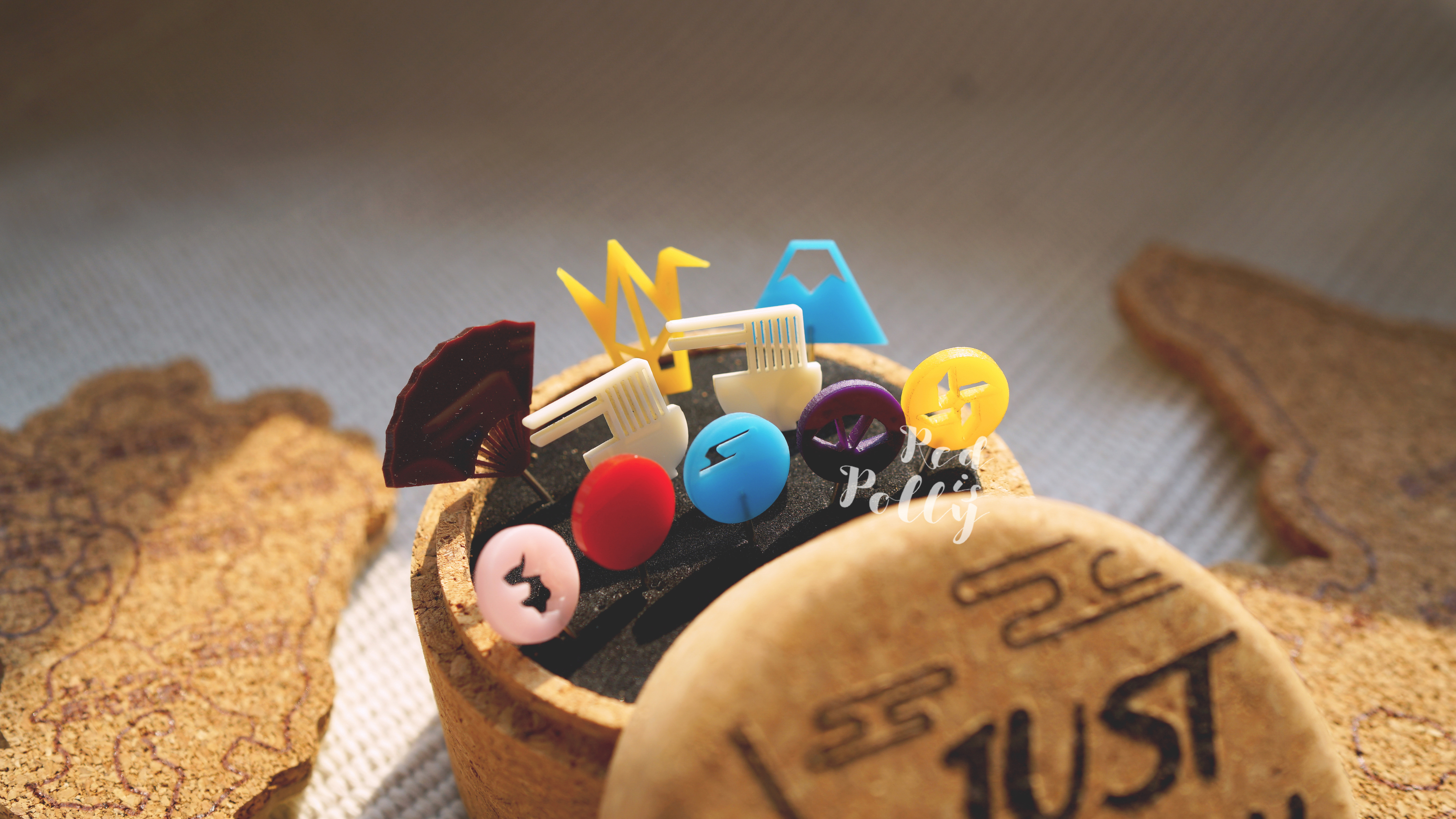 JUSTGO!!日本系列圖釘(連收納盒)