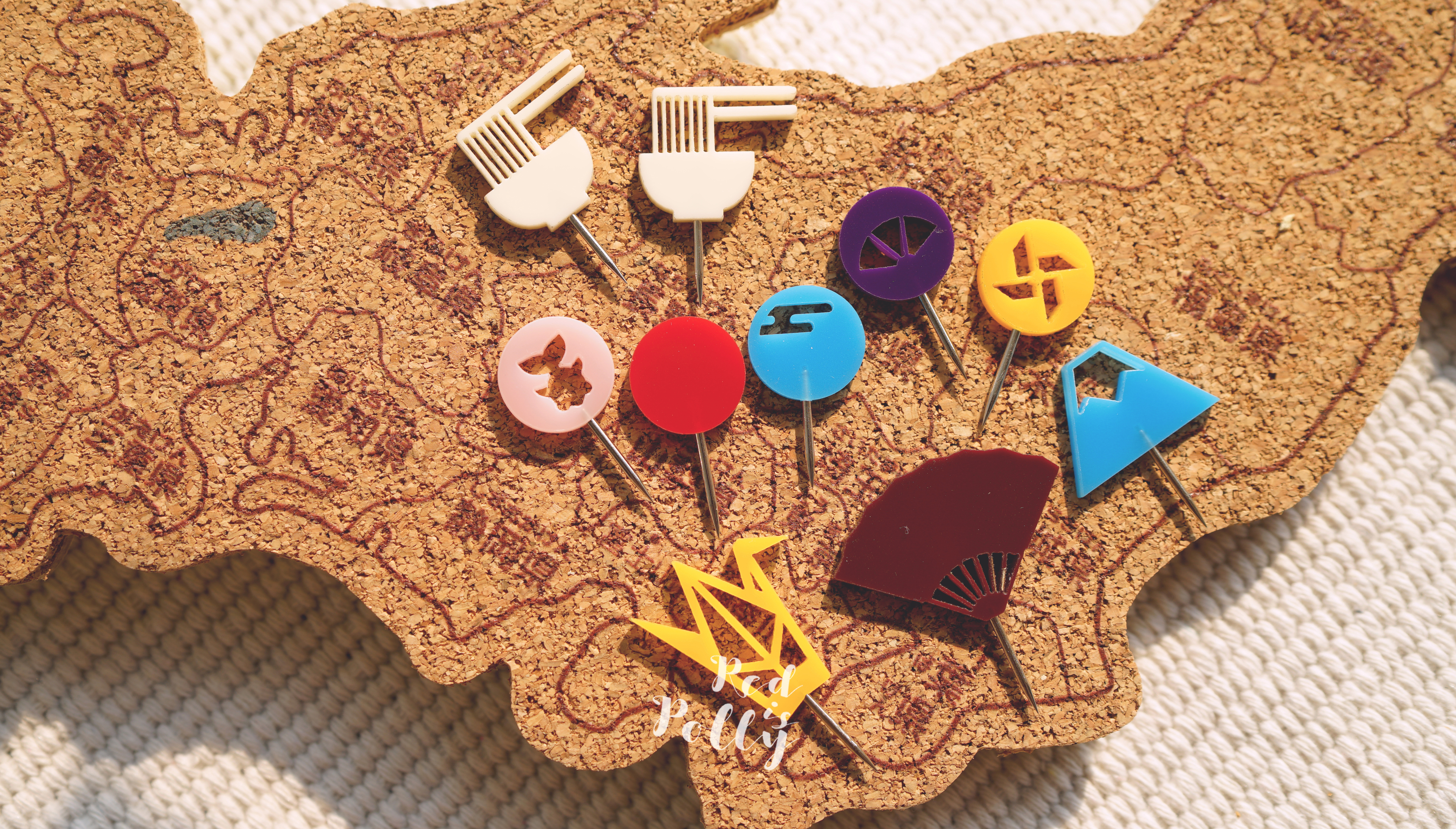 JUSTGO!!日本系列圖釘(連收納盒)