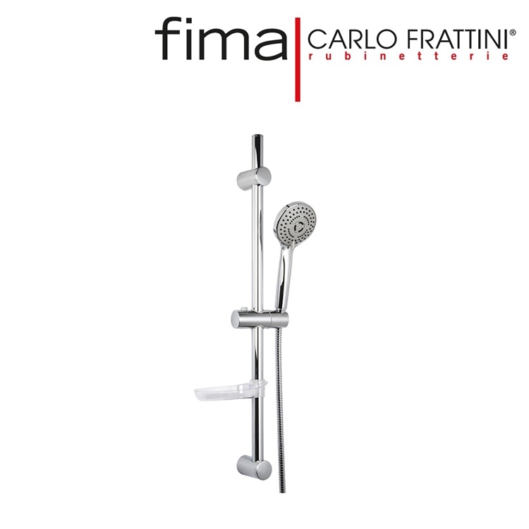 Fima Carlo Frattini F2297NCR Sliding Bar w/ hand shower w/ 1.5M Hose
