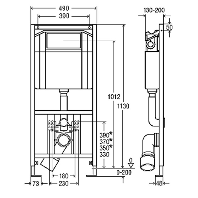 Viega "Eco-Plus" 81612 (606664) Concealed cistern with frame 1130mmH