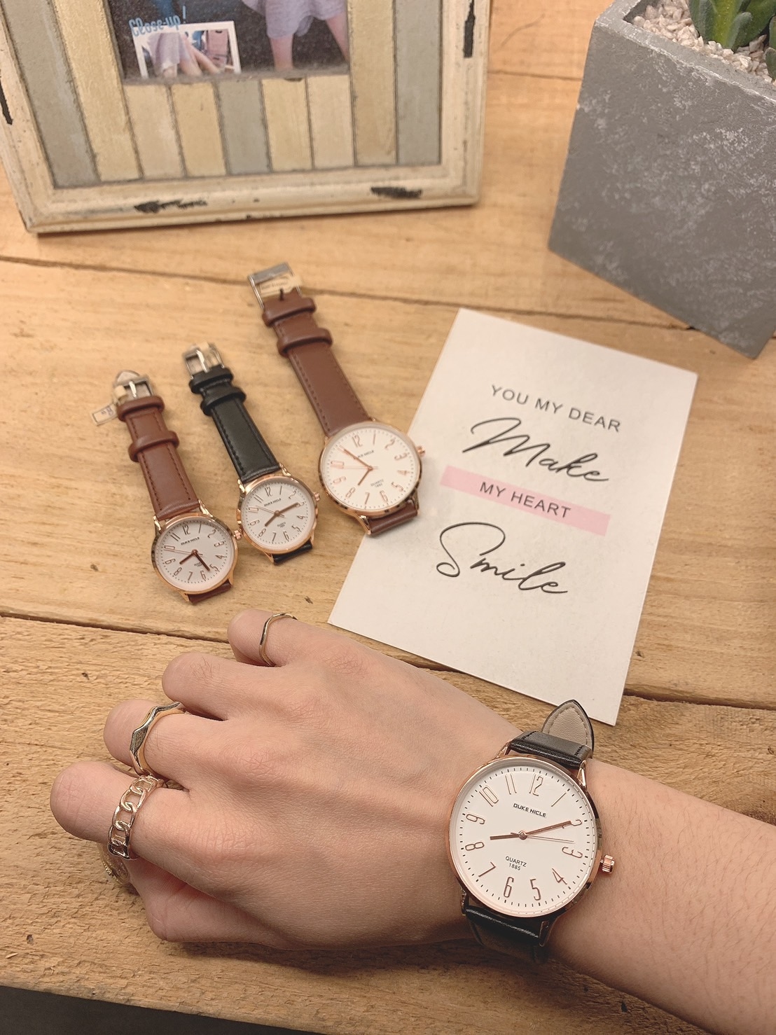 Duke數子腕錶 / 二色剩大面盤