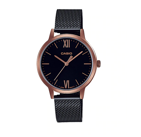 Casio LTP-E157MRB-1B 32mm 玫瑰金 不銹鋼米蘭錶帶