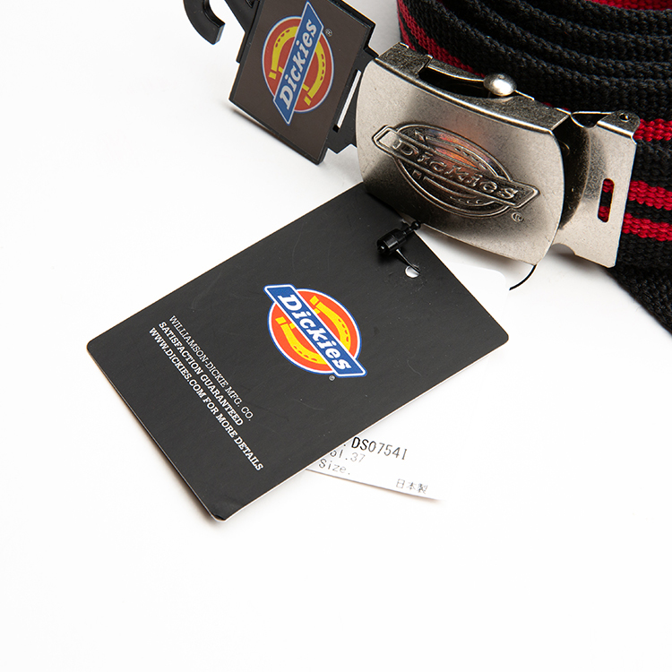日本製 Dickies 條紋 帆布 皮帶 - G203022