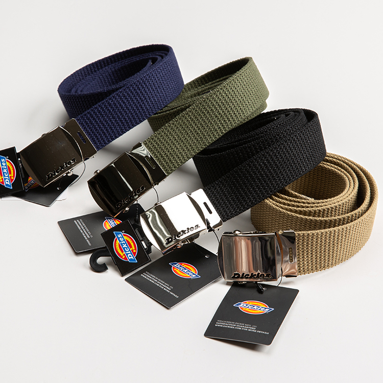 日本製 Dickies 素面 帆布 皮帶 - G203023