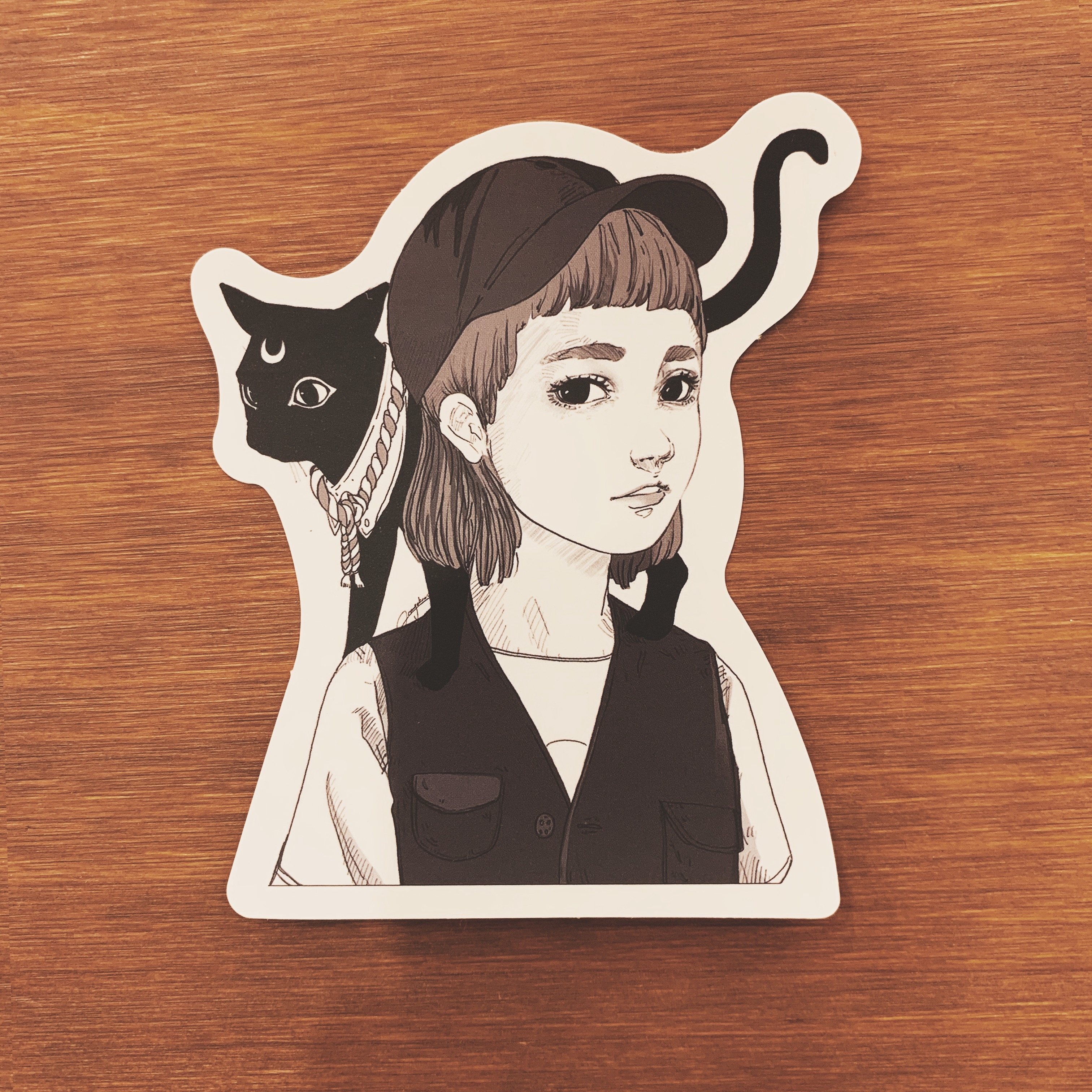 Orangebeard 女子 ✕ 貓 ✕ 狐狸系列貼紙 ╭ 6入 ╮