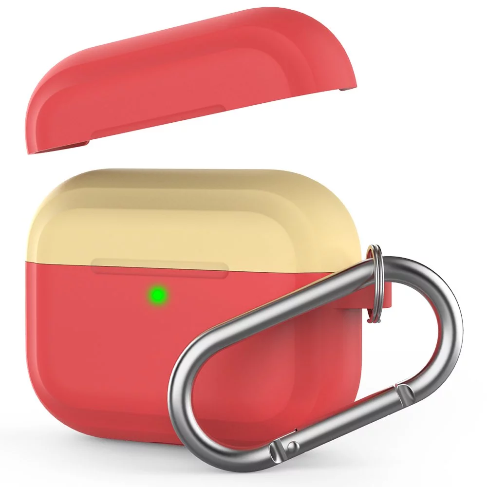【贈四大禮】Ahastyle 原廠 Airpods Pro 矽膠保護套 【撞色款】 掛飾版 完美質感保護
