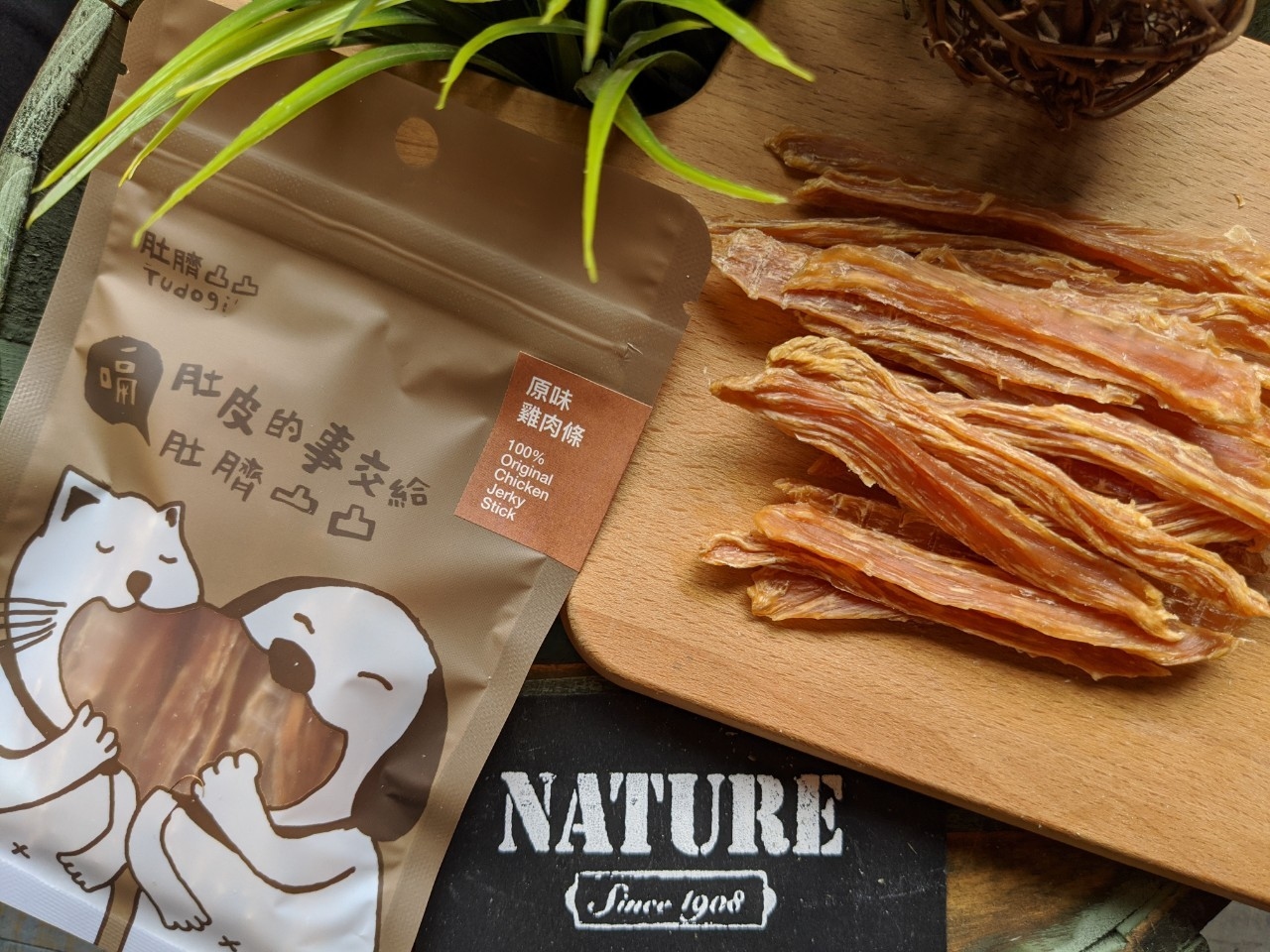 Tudogi 肚臍凸凸｜雞肉條 100g（犬用零食）