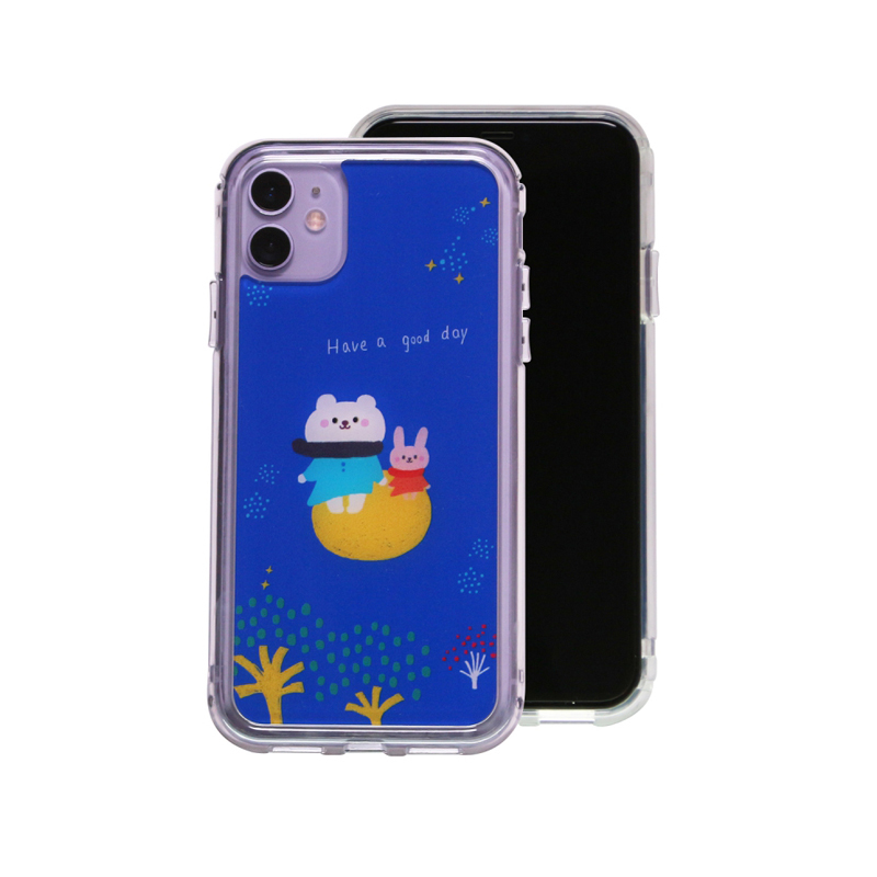 <iPhone> 星月熊兔 極空戰甲 彩雕