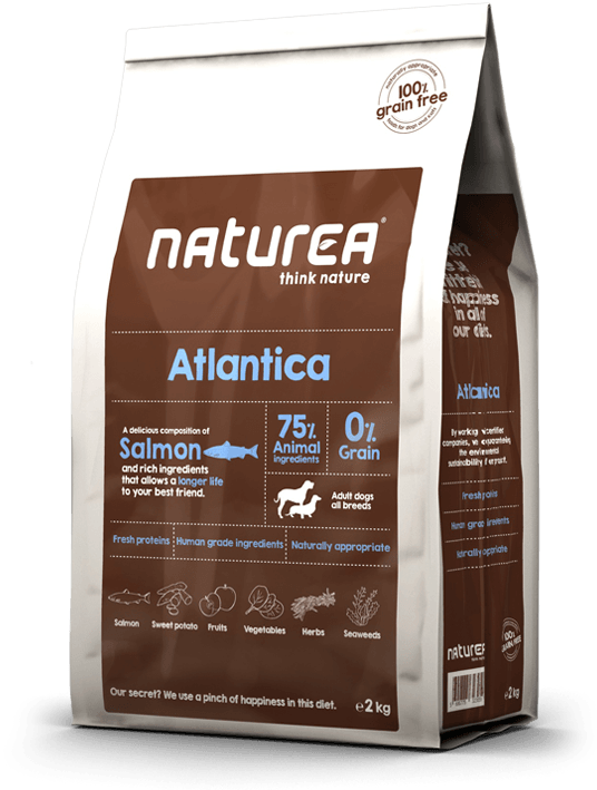 [限時優惠10kg買1送1] Naturea 無榖物鮮肉糧-成犬75%三文魚配方2kg / 10kg (已轉新包裝)