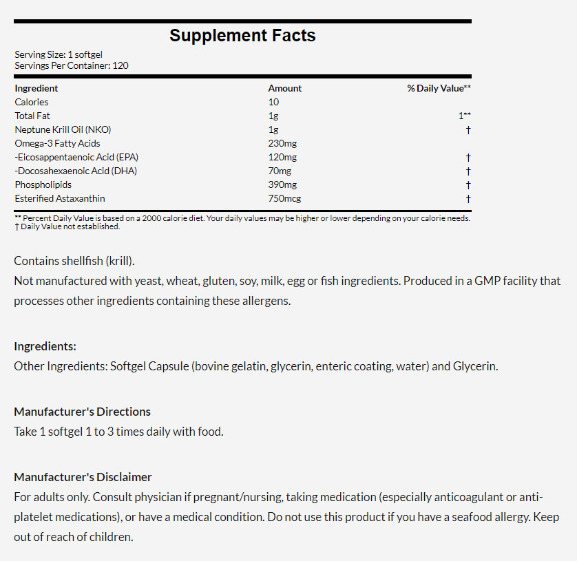 [預購] Now NKO® 磷蝦油 1000毫克 60/120粒 Krill 1000