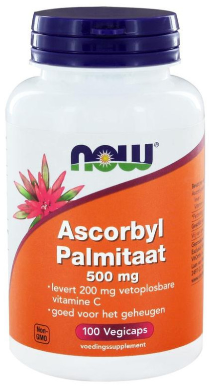 [預購] Now 抗壞血酸棕櫚酸酯 +維他命C 500毫克 100粒 Ascorbyl Palmitate