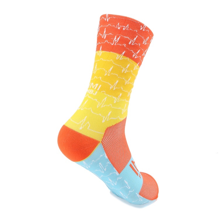 橘心電圖｜墨爾本設計師款．壓力3/4襪