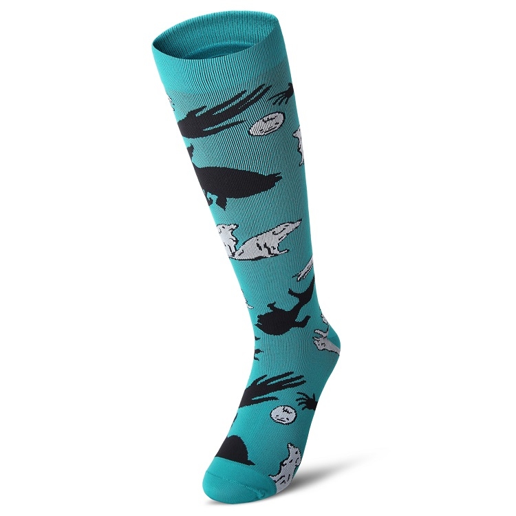 綠狗魅 ｜東京設計師款．壓力及膝襪