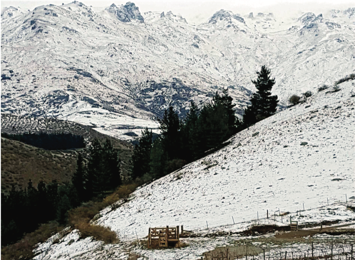 Central Otago is dominated by northeast mountain ranges