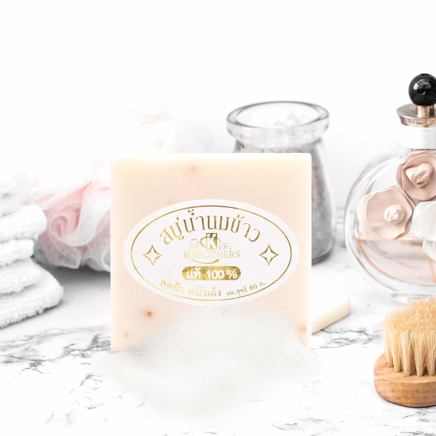 泰國製造 JAM 手工米乳皂 -12件裝/65G