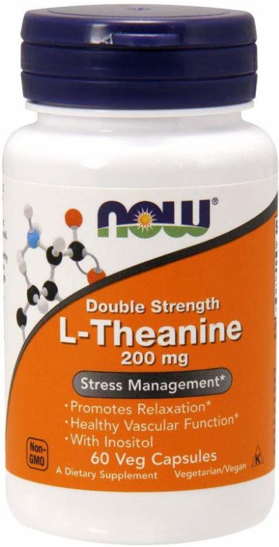 [預購] Now 雙倍左旋茶胺酸 200毫克 60/120粒 L-Theanine - Double Strength