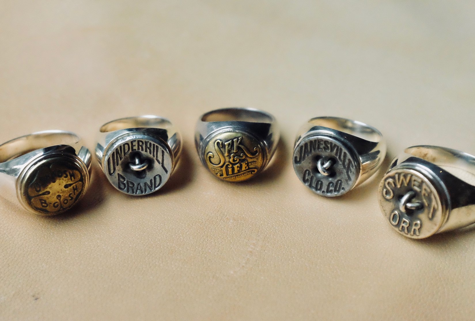 『Faith』S.F.K. 古董釦 925 純銀戒  (Pre-order 需要預訂）