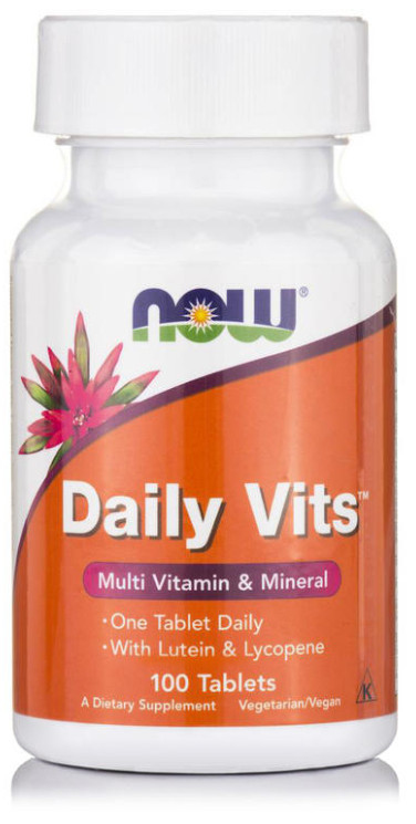 [預購] Now 綜合維他命和礦物質 100/250片錠劑 葉黃素+番茄紅素 Daily Vits
