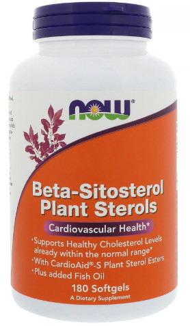[預購] Now β-谷固醇+魚油 90/180粒軟膠囊 Beta-Sitosterol Plant Sterols