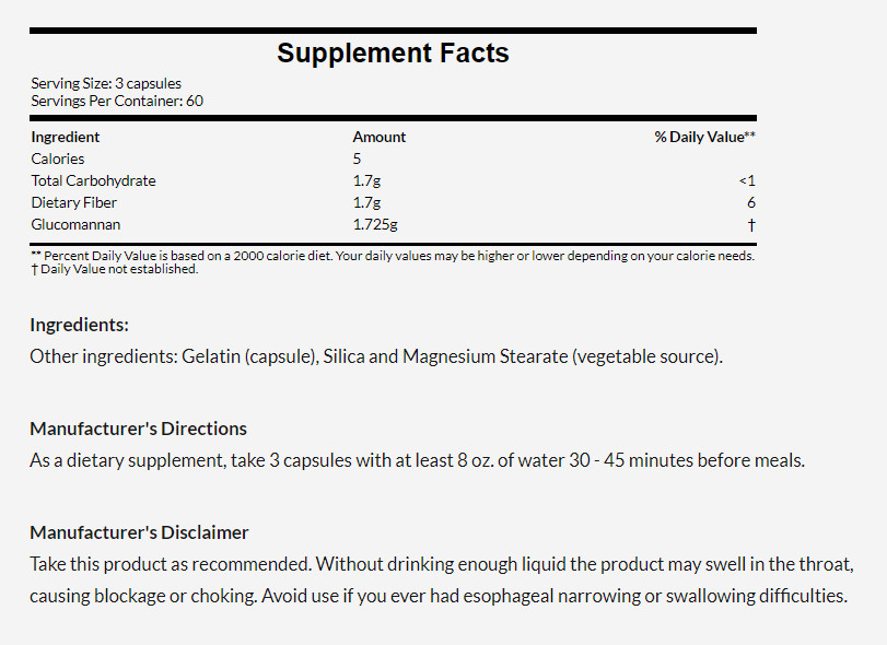 [預購] Now 葡甘露聚醣 575毫克 180粒 Glucomannan