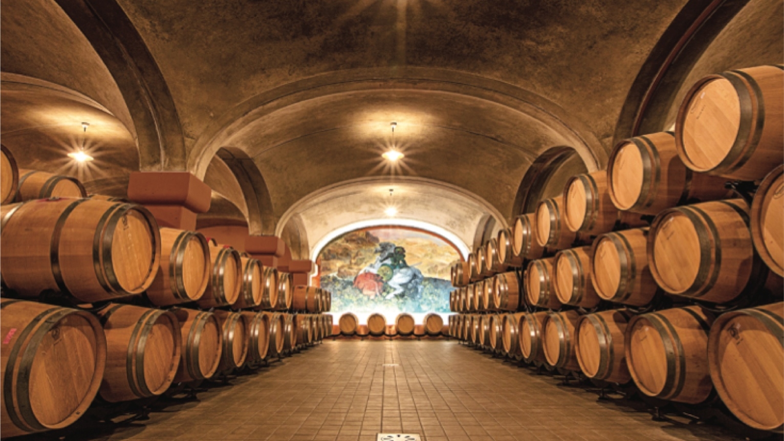 the cellar, which was extended and adapted between 2000 and 2002 to support production spearheaded by Redigaffi