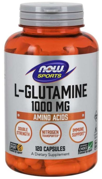 [預購] Now 左旋麩醯胺酸粉/左旋谷氨酰胺 1000毫克 120/240粒 L-Glutamine