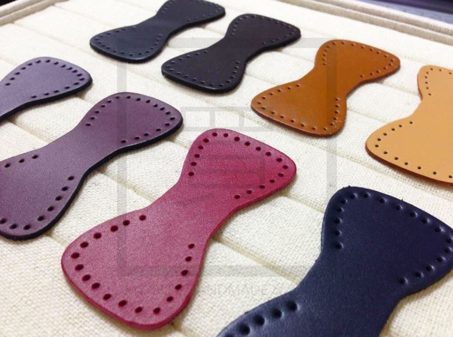 4*7.9cm_真皮縫洞式皮片_4入_8色【12097】