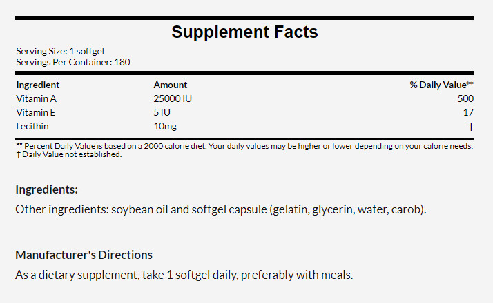 [預購] Now 天然β-胡蘿蔔素 25,000IU Beta-Carotene 90粒